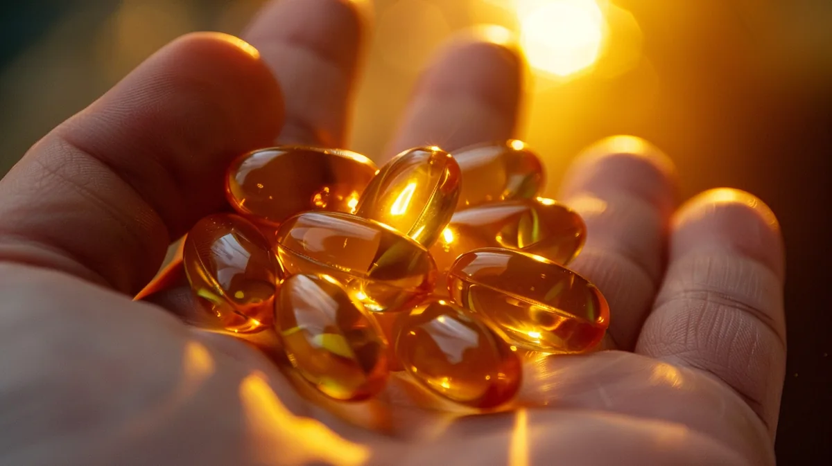 Gélules et capsules d'oméga 3 en huile de poisson